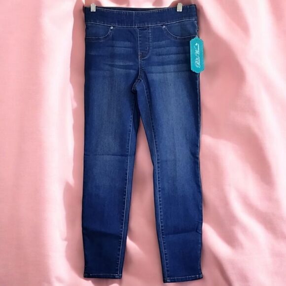 JEGGINGS by The PIONEER WOMAN Women's MEDIUM Wash BLUE Pull On JEANS NWT  XS - Picture 2 of 10